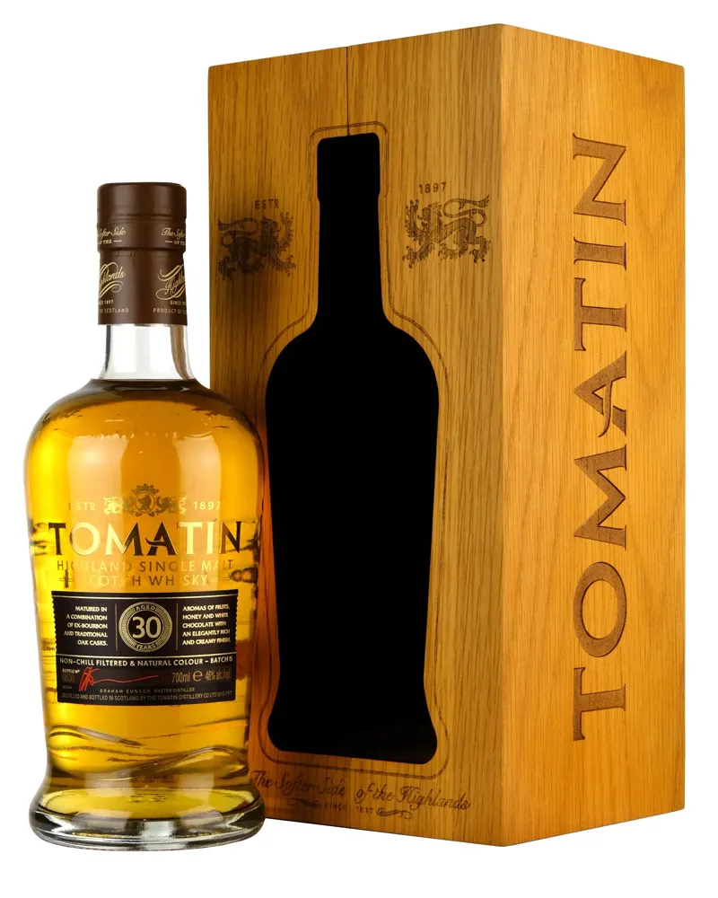 Купить Виски Tomatin 30 YO 46% in Wooden Box (0,7 л) оптом в Алматы