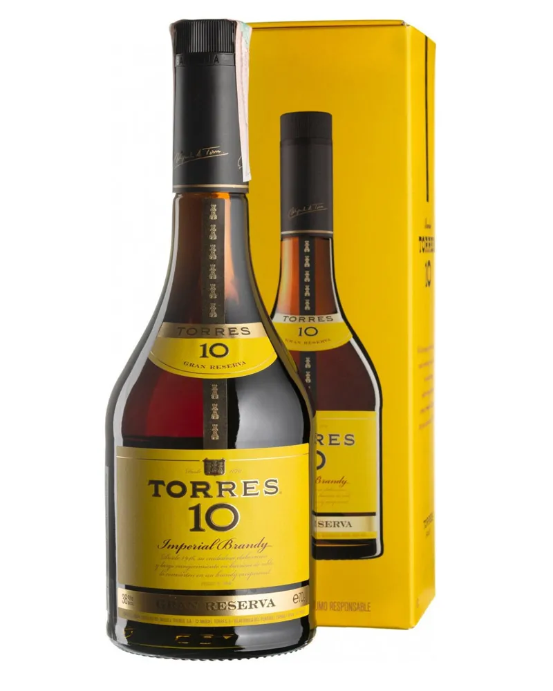 Купить Бренди Torres 10 YO Gran Reserva 38% in Box (0,7 л) оптом в Алматы