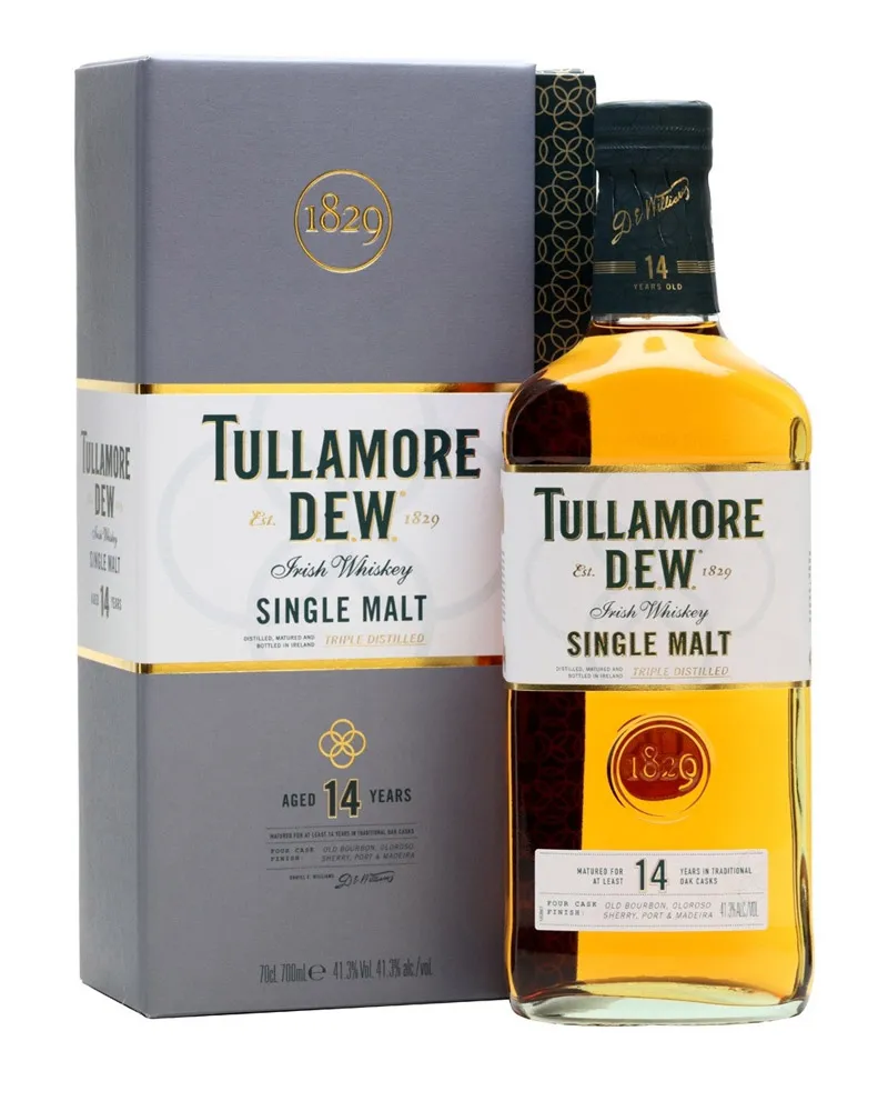 Купить Виски Tullamore D.E.W. Single Malt 14 YO 41,3% in Gift Box (0,7 л) оптом в Алматы