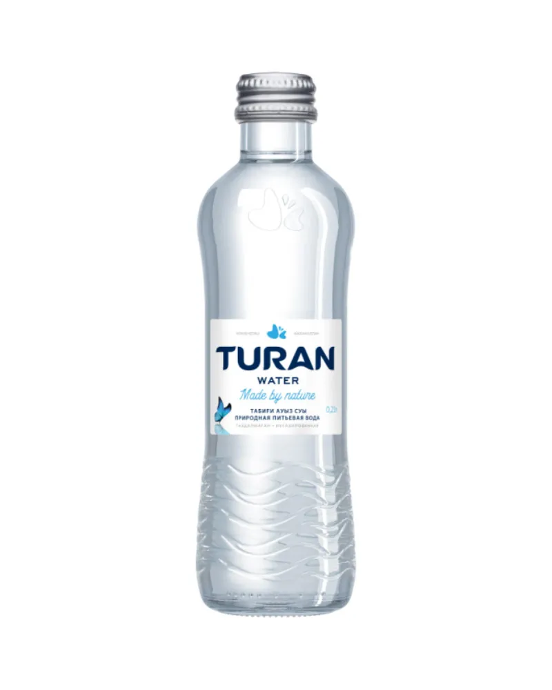 Купить Вода Turan негазированный, glass (0,25 л) оптом в Алматы