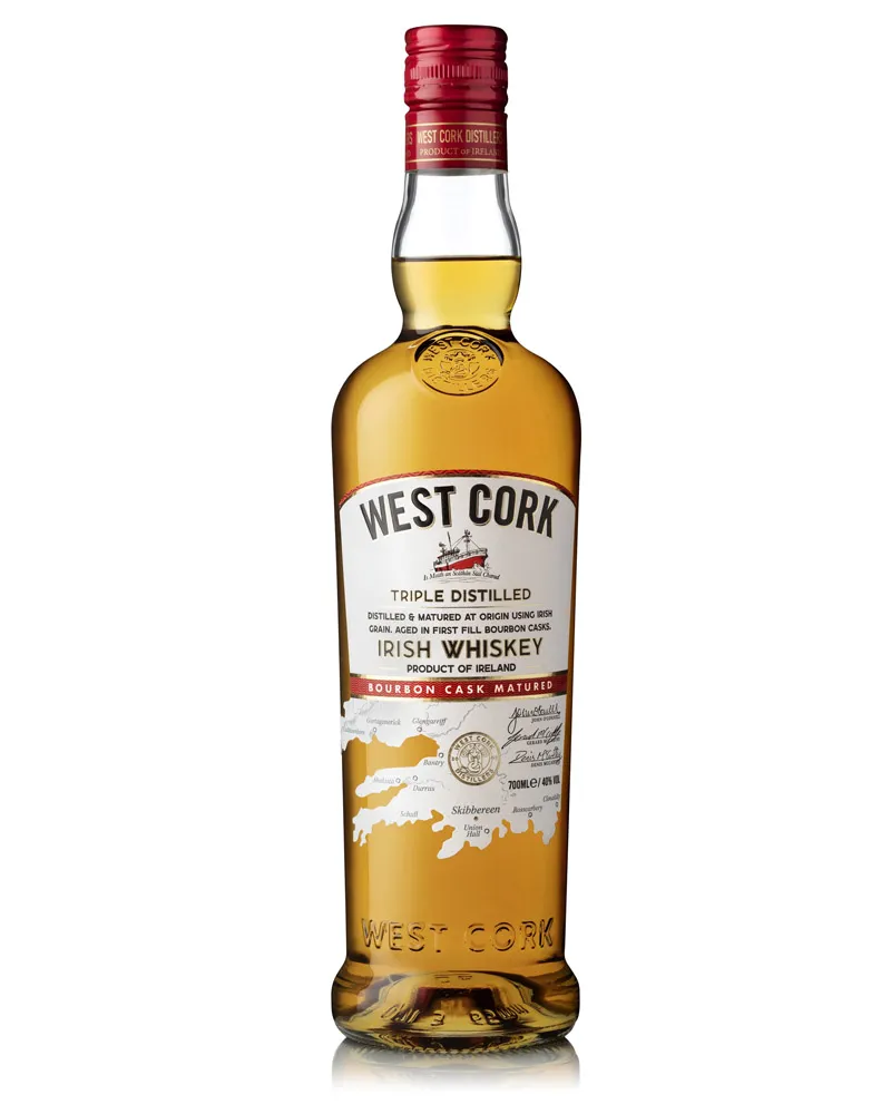 Купить Виски West Cork Bourbon Cask Blended Whiskey 40% (0,7 л) оптом в Алматы
