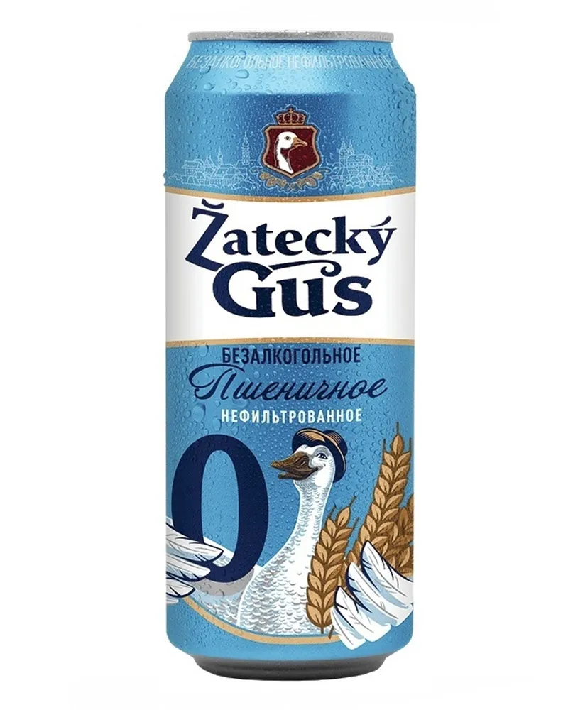 Купить Пиво Zatecky Gus Пшеничное 0%, Can (0,43 л) оптом в Алматы