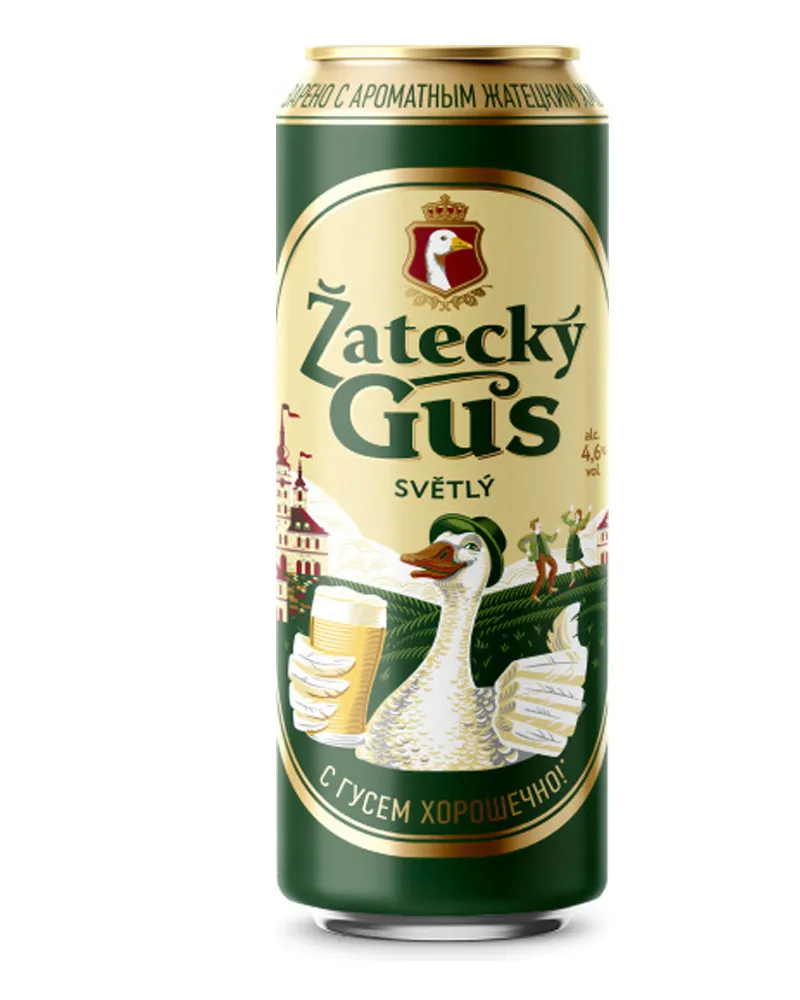 Купить Пиво Zatecky Gus Svetle 4,6%, Can (0,43 л) оптом в Алматы